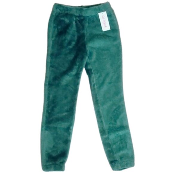 NWT Girls' Sherpa Joggers - Cat & Jack Teal Blue M [112/113] - Picture 1 of 5
